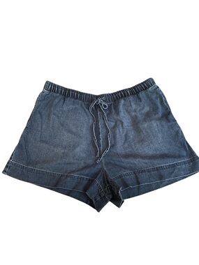 cloth & stone Indigo Drawstring Denim Shorts